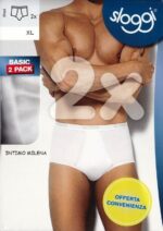 4 PEZZI SLIP UOMO SLOGGI BASIC MAXI CON APERTURA FRONTALE COTONE ELASTICIZZATO