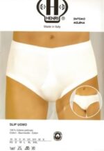 6 SLIP UOMO ART. 117 HENRI 100% COTONE PETTINATO CON COMODA APERTURA AVANTI - immagine 2