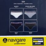 6 SLIP UOMO NAVIGARE ART. 324 CON ELASTICO ESTERNO COTONE ELASTICIZZATO 4-5-6-7 - immagine 3