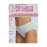 3 SLIP COTONE ELASTICIZZATO DONNA L'ALTRA COTONELLA ART 3940 TAGLIE DISPONIBILI:2-3-4- 5 COLORI BIANCO- NERO - immagine 2