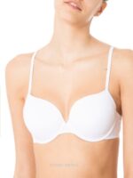 REGGISENO INFIORE ART.2001 BALCONCINO IMBOTTITO IN MICROFIBRA BIANCO NERO E NUDO - immagine 4