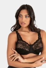 REGGISENO CHARME ART. 1814 BALCONCINO SFODERATO CON INSERTI IN PIZZO IN COPPA C - immagine 2